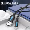 Vention USB 2.0 micro USB kábel 3A 0.25m (COLBC)
