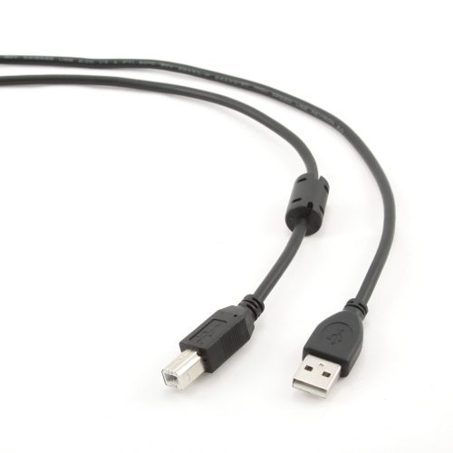 Gembird USB 2.0 AM-BM nyomtató kábel 3m ferrit szűrős (CCF-USB2-AMBM-10)