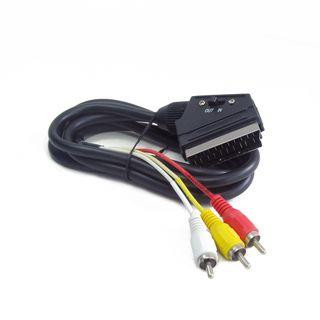 Gembird SCART - 3db RCA kétirányú kábel 1.8m (CCV-519-001)