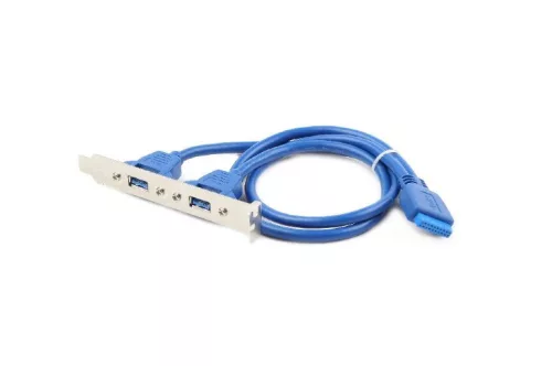 Gembird 2X USB 3.0 20 PIN csatlakozó aljzat, 45cm (CC-USB3-RECEPTACLE)