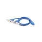   Gembird 2X USB 3.0 20 PIN csatlakozó aljzat, 45cm (CC-USB3-RECEPTACLE)