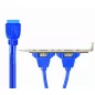   Gembird 2X USB 3.0 20 PIN csatlakozó aljzat, 45cm (CC-USB3-RECEPTACLE)