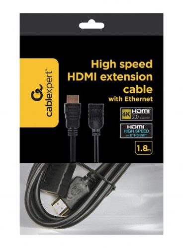 Gembird HDMI 1.4 hosszabbító kábel 1.8m (CC-HDMI4X-6)