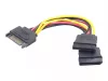 Gembird SATA táp anya - 2x táp apa splitter (CC-SATAM2F-01)