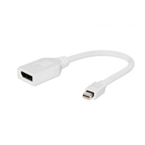   Gembird mini Displayport apa - Displayport anya adapter (A-MDPM-DPF-001-W)