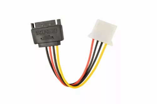 Gembird Molex apa - SATA 15 cm anya tápkábel (CC-SATA-PS-M)