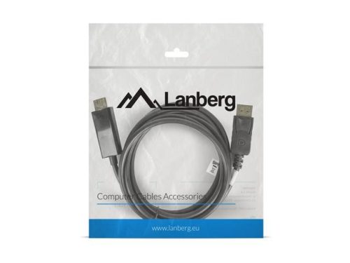 Lanberg Displayport 1.1 to HDMI kábel 1.8m (CA-DPHD-10CC-0018-BK)
