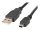Lanberg USB 2.0 - mini USB kábel fekete 1.8m (CA-USBK-10CC-0018-BK)