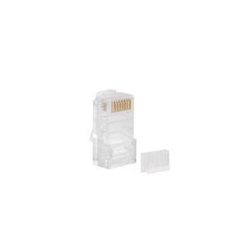   Lanberg RJ45 UTP Cat6 csatlakozó dugó szálvezetővel , 100db (PLU-6000)