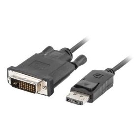   Lanberg Displayport 1.1 - DVI-D 24+1 kábel 1.8m (CA-DPDV-10CU-0018-BK)