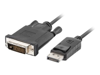 Lanberg Displayport 1.1 - DVI-D 24+1 kábel 1.8m (CA-DPDV-10CU-0018-BK)