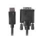 Lanberg Displayport 1.1 - DVI-D 24+1 kábel 1.8m (CA-DPDV-10CU-0018-BK)