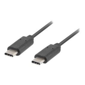 Lanberg USB 3.1 Gen 1 Type C - Type C kábel 0.5m (CA-CMCM-31CU-0005-BK)