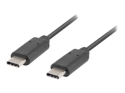 Lanberg USB 3.1 Gen 1 Type C - Type C kábel 0.5m (CA-CMCM-31CU-0005-BK)
