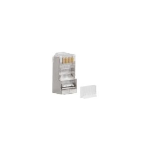   Lanberg RJ45 FTP Cat6 csatlakozó dugó szálvezetővel , 100db (PLS-6000)