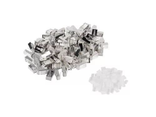 Lanberg RJ45 FTP Cat6 csatlakozó dugó szálvezetővel , 100db (PLS-6000)