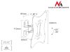 Maclean egykarú fali monitor tartó 23-42" VESA 200X200 (MC-501A) 