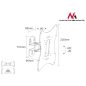 Maclean egykarú fali monitor tartó 23-42" VESA 200X200 (MC-501A)