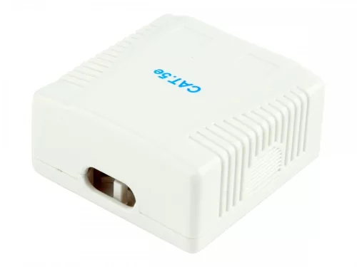 Gembird Cat5e fali aljzat 2xRJ45 (NCAC-2U5E-01)