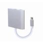 Gembird USB C - HDMI, USB 3.0, USB C átalakító adapter (A-CM-HDMIF-02-SV)