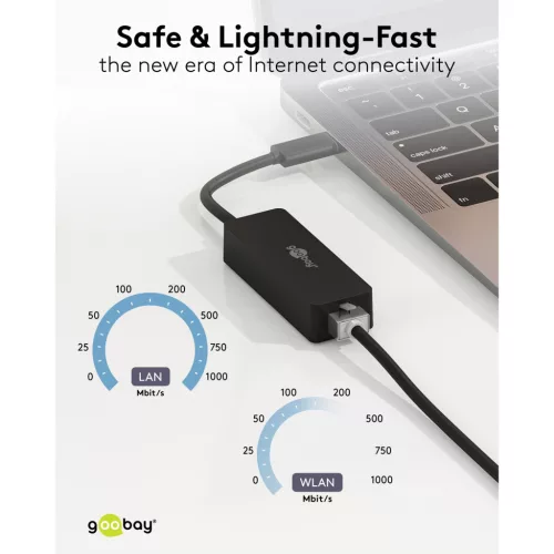 Goobay USB 3.0 Gigabit LAN adapter hálózati kártya (39038)