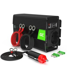 Green Cell valós szinuszos inverter 12V-ról 230V-ra 300W/600W (INV01DE)