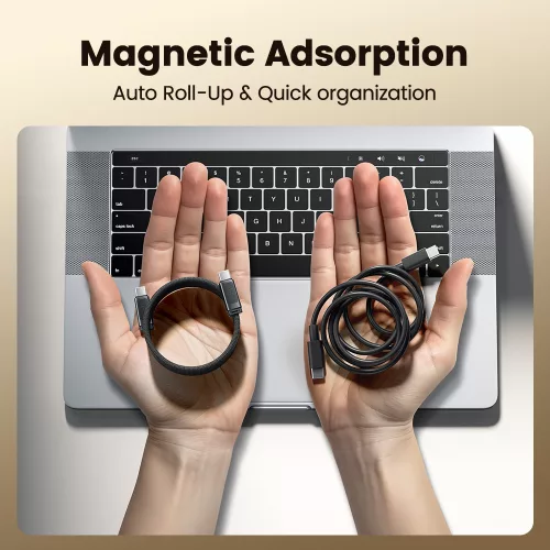 Toocki USB C mágneses kábel 240W 1m (40100010)