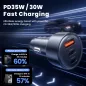   Toocki 2db USB C + USB A autós töltő 65W adapter (40130004)
