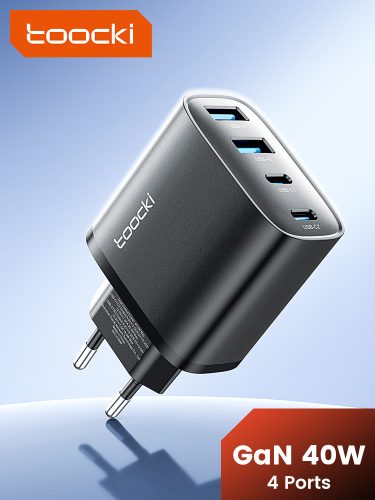 Toocki 2db USB + 2db USB C40W GaN gyorstöltő adapter (40140039)