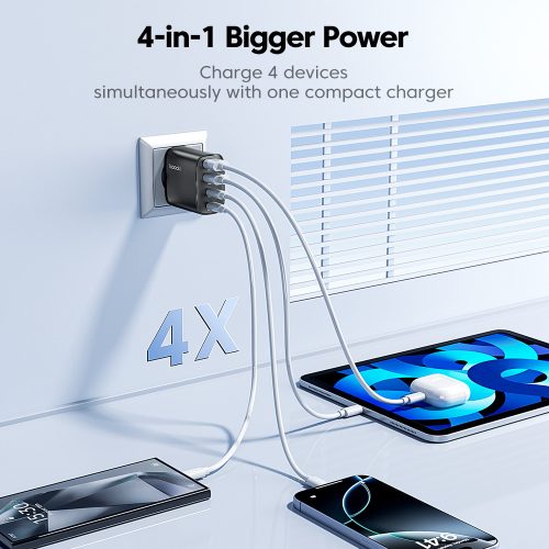 Toocki 2db USB + 2db USB C40W GaN gyorstöltő adapter (40140039)