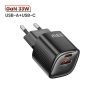 Toocki USB + USB C 33W GaN gyorstöltő adapter (40140044)
