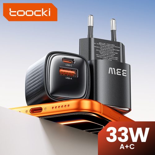 Toocki USB + USB C 33W GaN gyorstöltő adapter (40140044)