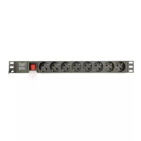   Gembird rack-be szerelhető hálózati elosztó 8 utas 3m (EG-PDU-014)