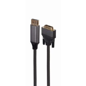   Gembird Prémium Displayport 1.1 - DVI-D 4K 30Hz kábel 1.8m (CC-DPM-DVIM-4K-6)