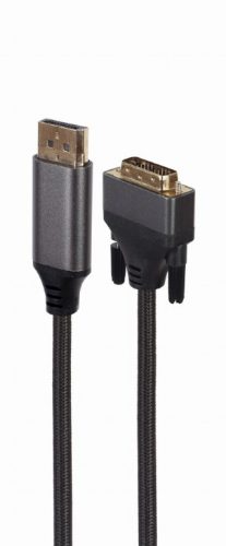 Gembird Prémium Displayport 1.1 - DVI-D 4K 30Hz kábel 1.8m (CC-DPM-DVIM-4K-6)