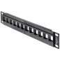   Delock 10" keystone patch panel 12 portos, fekete (43259)