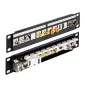   Delock 10" keystone patch panel 12 portos, fekete (43259)
