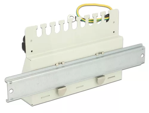 Delock Keystone Számítógép Patch Panel 12 Port, szürke (43335)