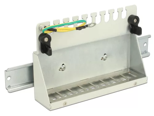 Delock Keystone Számítógép Patch Panel 8 Port, szürke (43336)