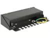 Delock Keystone Számítógép Patch Panel 8 Port, fekete (43338)