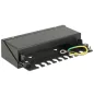   Delock Keystone Számítógép Patch Panel 8 Port, fekete (43338)