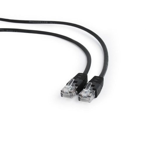 Gembird UTP CAT5e patch kábel 10m, fekete (PP12-10M/BK)