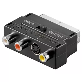 Goobay SCART dugó - 3x RCA aljzat adapter (50499)