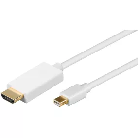   Goobay Mini DisplayPort – HDMI 4K 30Hz kábel 1m fehér (52860)
