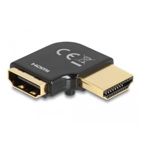 Delock HDMI 90 fokos balos 8K 60Hz fém adapter (60018)