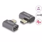   Delock USB C PD 40Gbit/s 8K 60Hz balos/jobbos adapter (60047)