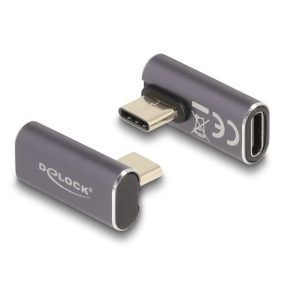   Delock USB C PD 40Gbit/s 8K 60Hz 90 fokos elforgatott adapter (60048)