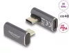 Delock USB-C PD 40 Gbit/s 8K 60Hz 90 fokos elforgatott adapter (60048)