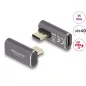   Delock USB C PD 40Gbit/s 8K 60Hz 90 fokos elforgatott adapter (60048)