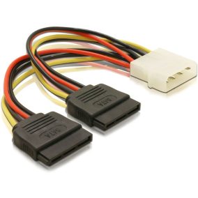 Delock 2 db SATA - Molex átalakító kábel (60102)